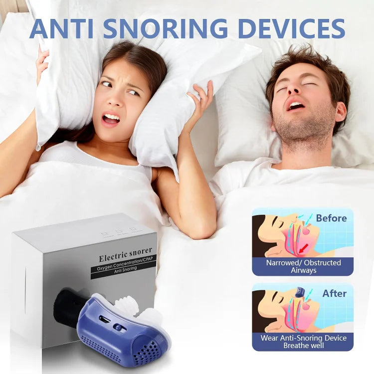 Micro CPAP Sleep Apnea Machine For Travel & Anti Snoring - CPAP Alternative